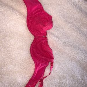 Hot pink bra